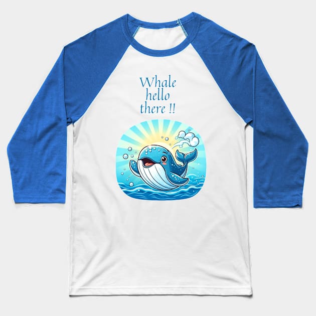 nasty whale Baseball T-Shirt by Patrick9